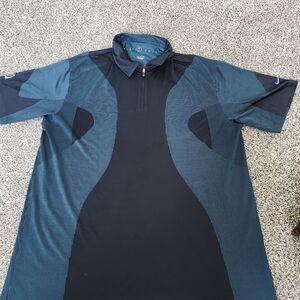 Teal and Black Polo Shirt